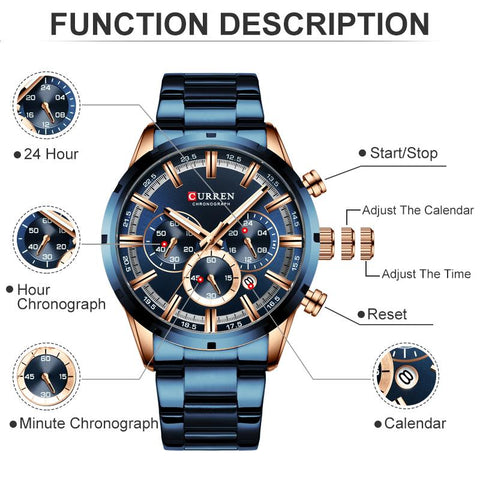 Watch Luxury Sports Quartz Mens Watches  Waterproof-JW00674-Veeddydropshipping