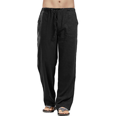 Spring Summer Men Cotton Linen Pants Fashion-Veeddydropshipping