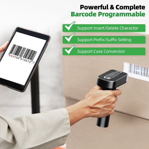Automatic induction screen scanning 2D Bluetooth barcode scanner 2500mAh power indicator light wireless-Veeddydropshipping