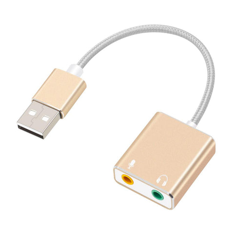 External USB Sound Card Jack  Audio Adapter Earphone-CO00156-Veeddydropshipping