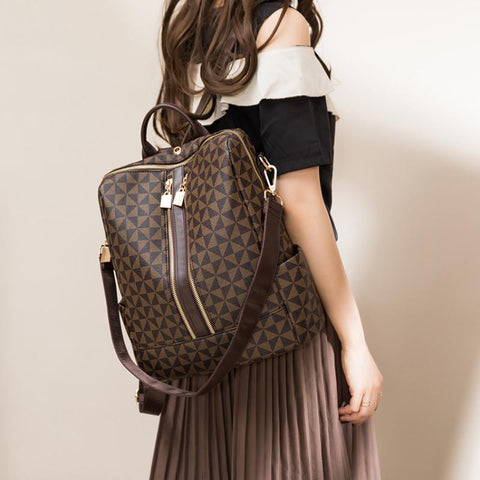 Ladies Personality Backpack Backpack Large Capacity Backpack Mother and Child-BS00014-Veeddydropshipping