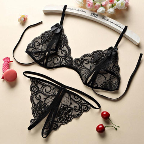 Fashion Leather Porno Sexy Bra Set-WF00965-Veeddydropshipping