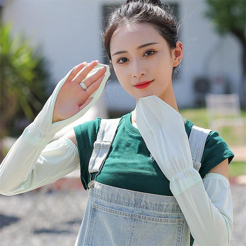 Sunscreen Long Length Ice Silk Sleeve-WF01218-Veeddydropshipping