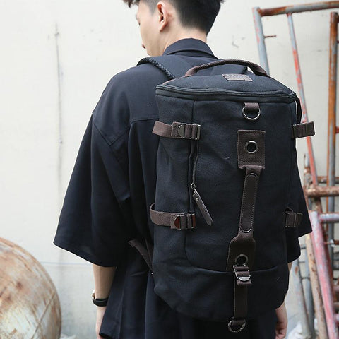 Travel Backpack High Quality Canvas Backpack Student School-BS00326-Veeddydropshipping