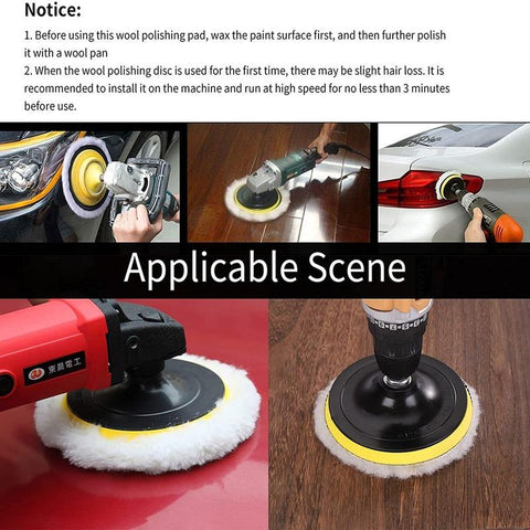 5Pcs Car Polishing Pad Set Wool Buffing Wheel Tool 3/4/5/6/7-AM00395-Veeddydropshipping