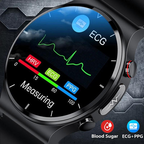 New ECG+PPG Health Smart Watches Men Heart Rate Blood Pressure-CE00558-Veeddydropshipping