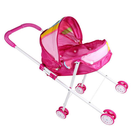 Kids Doll Stroller Babies Stroller Toy Foldable Doll Pram With Retractable-TB00397-Veeddydropshipping