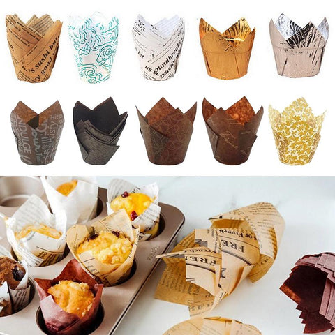 Cupcake Paper Liner Baking Oilproof Cup Tray-HA01177-Veeddydropshipping
