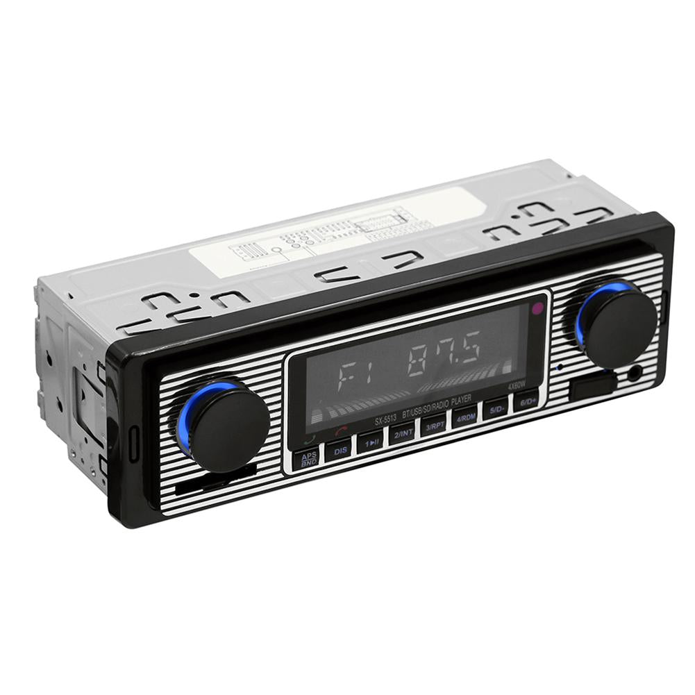 Bluetooth Car Radio Vintage Dual Knob MP3 Player FM Tuner Stereo-AM00648-Veeddydropshipping