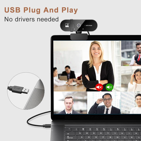 Webcam Online Webcam With Microphone Autofocus Web-CO00054-Veeddydropshipping