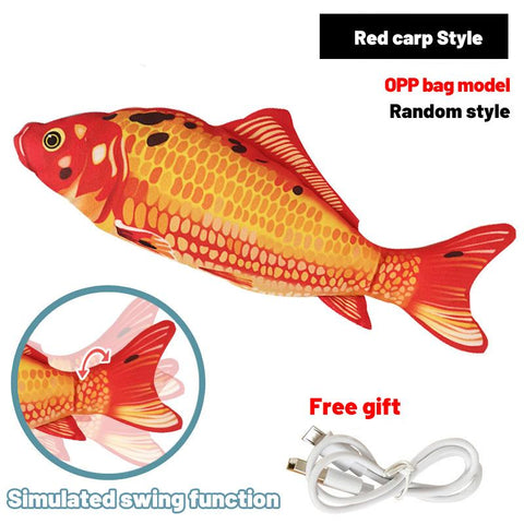 Floppy Wagging Fish Cat Toy USB Electric Charging-HA01451-Veeddydropshipping