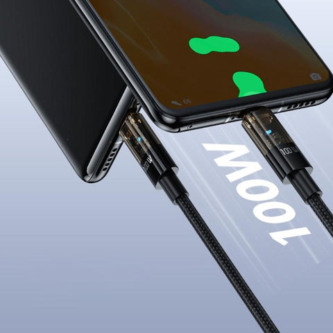 USB to Type-C Data Line Cable PD100W Super Fast Charging Cable Support Data-PA00409-Veeddydropshipping