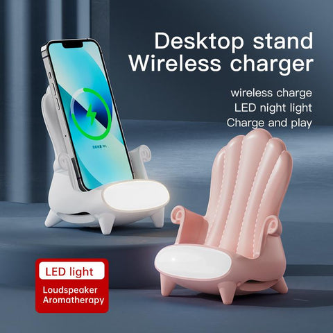 Desk Phone Holder 15W Fast Charge Stand with LED-Veeddydropshipping