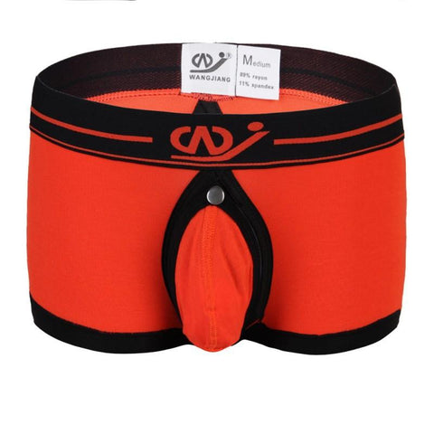 Solid Color Thin Boxers Briefs Low Rise Breathable-MF01464-Veeddydropshipping