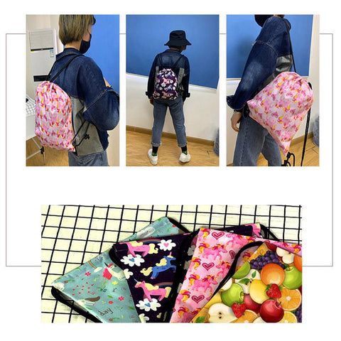 Nevermore Academy Drawstring Bags Lady Storage Bags Gothic Girls-BS00048-Veeddydropshipping