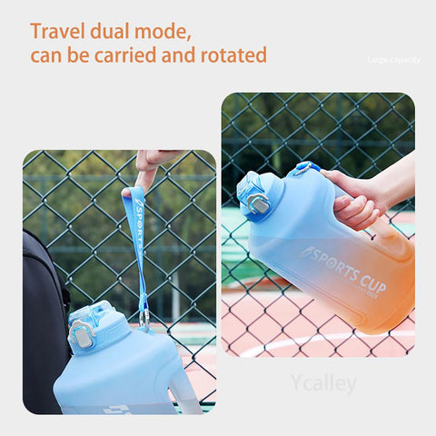 Sport Water Bottle Reminder Silicone Sith Straw-HA01247-Veeddydropshipping