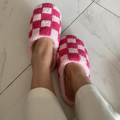 Slippers Indoor Plush Slippers For Couple Winter Warm-BS01126-Veeddydropshipping