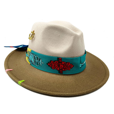 color hat panel adjustable unisex hat Fedora-MF01000-Veeddydropshipping
