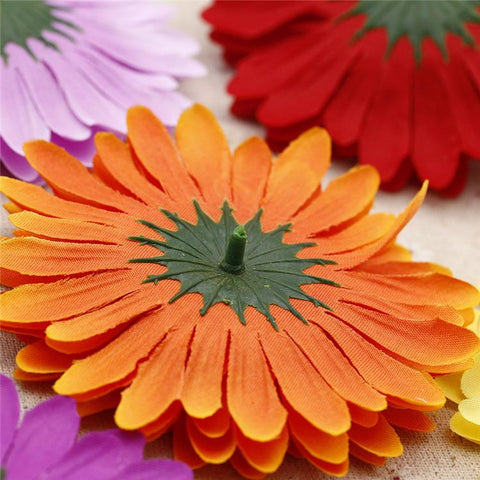 Silk Artificial Flowers Sunflower Gerbera-HA00755-Veeddydropshipping