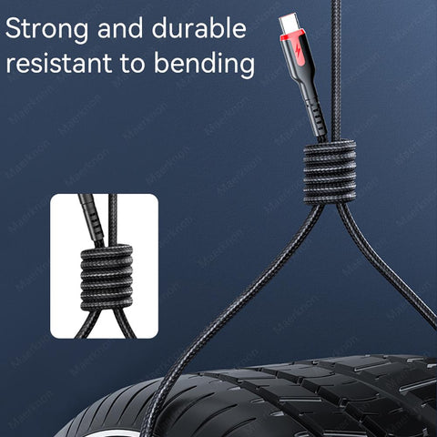 6A 66W Super Fast Charging Data Cable Phone Charge USB Type C Cord For iphone 14 13 12 Pro- PA00015-Veeddydropshipping