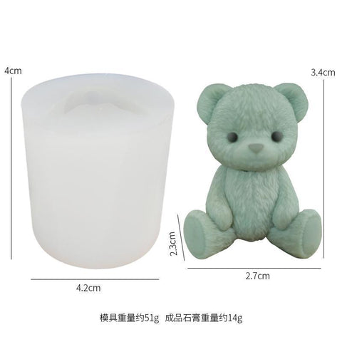 Korea teddy bear scented candle plaster-HA01213-Veeddydropshipping