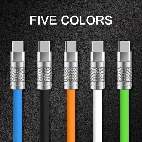 120W 6A Super Fast Charge Type-C Liquid Silicone Cable Quick Charge USB Cable-PA00398-Veeddydropshipping