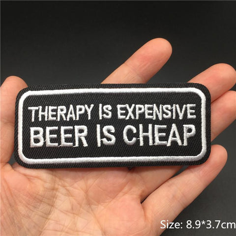 Slogan Embroidery Patch for Clothes-HA00013-Veeddydropshipping