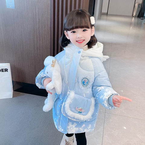 Girls Winter Thermal Padding Jackets and Coats Child Warm Outerwear for Girls-TB01243-Veeddydropshipping
