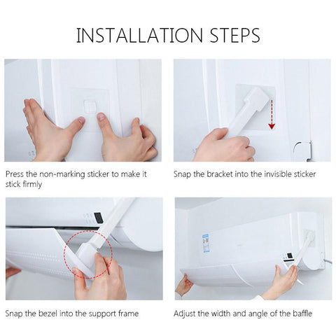 Scalable Hanging-type Air Conditioning Windshield-HA01002-Veeddydropshipping