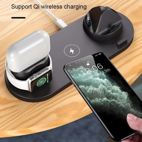 30W 10 in 1 Wireless Charger Stand Pad For iPhone 14 13 12 Apple Watch Qi Fast Charging-PA01038-Veeddydropshipping