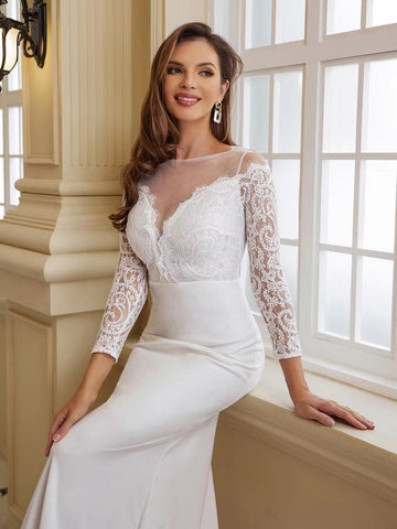 Wedding Dress Bride Long Train Vestidos-WF01568-Veeddydropshipping
