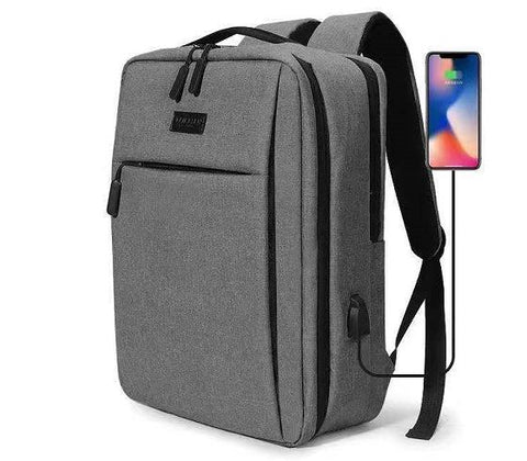 Waterproof School Backpacks USB Charging Business Travel Bag-BS00345-Veeddydropshipping