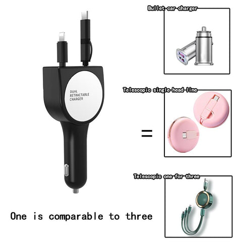 2021 Hot Selling 36w Fast Charging Retractable USB Car-PA01138-Veeddydropshipping