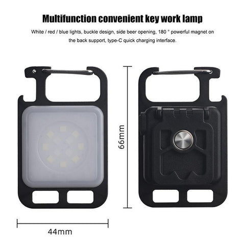 Multifunctional Mini USB Pocket Flashlight Rechargeable Flashlight COB-TI00756-Veeddydropshipping