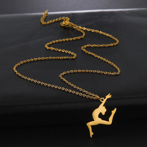 Geometric Pendant Necklace Choker Chain Sports Jewelry -JW01201-Veeddydropshipping