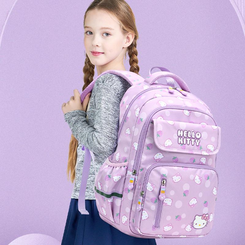 Sanrios Hellokitty Schoolbag Cartoon Strawberry Kitty Cat Bags-TB00064-Veeddydropshipping