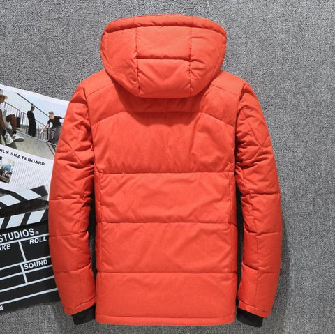 Duck Thick Men&#39;s Down Jacket Snow Parkas Male Warm Hooded-MF01225-Veeddydropshipping