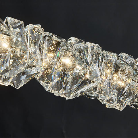 Modern Crystal Remote Control Dimmable Chandelier-TI00341-Veeddydropshipping