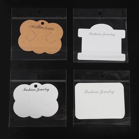 Jewelry Display Card with Transparent Opp Bags for Bags DIY Findings-JW01682-Veeddydropshipping