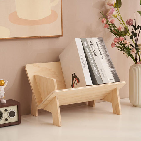 Document Organizer Wood Texture Book Shelf-HA01576-Veeddydropshipping