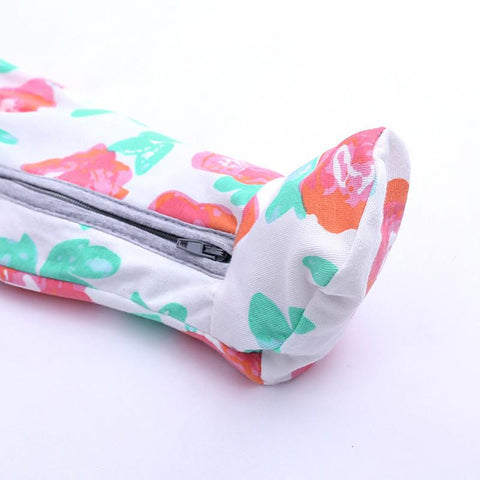 Spring Autumn Cute Baby double zipper Clothes Sleeping Pajamas Baby-Veeddydropshipping-5