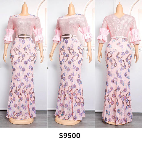 African Women Plus Size Evening Dresses-WF01530-Veeddydropshipping