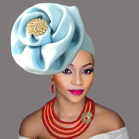 African Headite Nigerian Wedding Cap-WF01526-Veeddydropshipping
