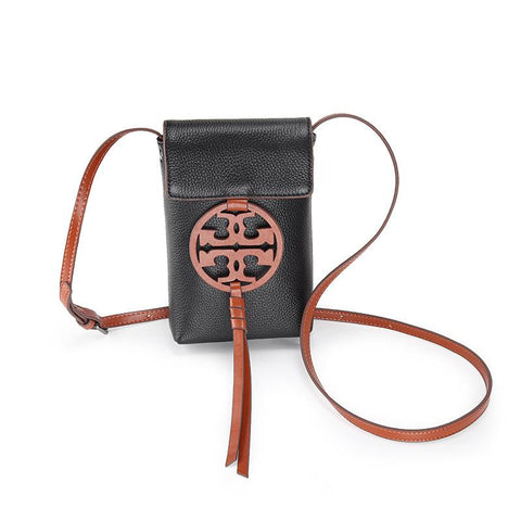 phone bag first layer cowhide shoulder bag vertical small-BS00197-Veeddydropshipping