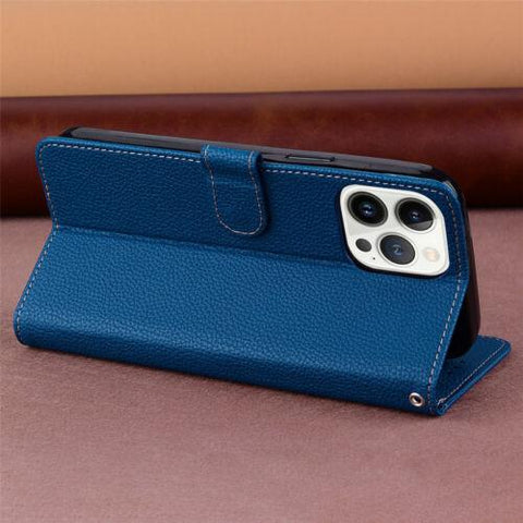 For iPhone 13 12 11 Pro Max SE XS XR 7 8 + Luxury Leather Wallet Flip Cover Case-PA00115-Veeddydropshipping