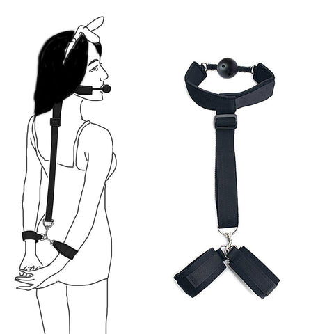 Sexy Bondage Kit Restraints Handcuffs Ankle cuffs Fetish Erotic Shop Sex Toys-BH01197-Veeddydropshipping