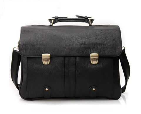 Business Bag Men Briefcase Leather 15&quot;inch Laptop Bag-BS00438-Veeddydropshipping