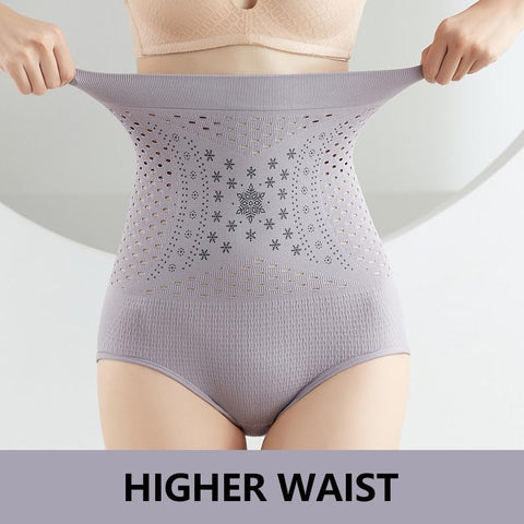 High Waist Flat Belly Sheathing Panties-WF00982-Veeddydropshipping
