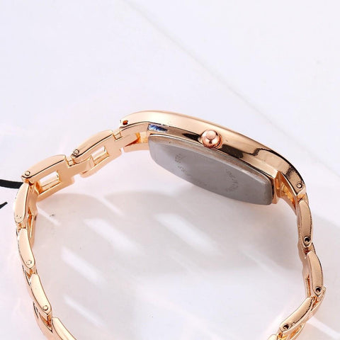 Simple Rectangular  Steel Quartz Women Watch-JW01055-Veeddydropshipping