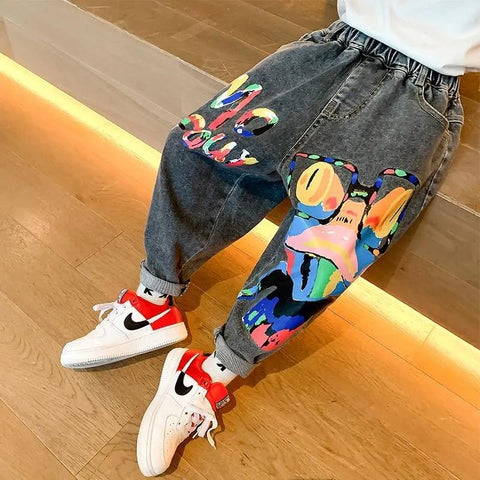 Boys Pants Spring and Autumn New Products Children&#39;s Cartoon-TB01306-Veeddydropshipping